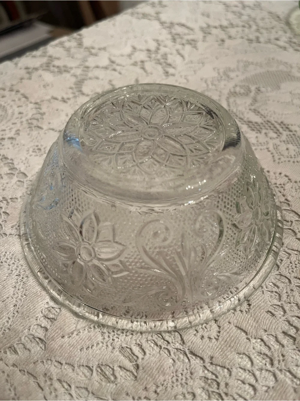 Vintage Tiara Sandwich Glass on Glowing Green DepressionGlass Saucer|UV Reactive